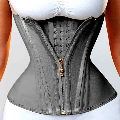 Fajas Colombianas Girdles Double Compression Vest Waist Trainer Corset with Zipper Hook Flat Belly Slimming Body Shapers