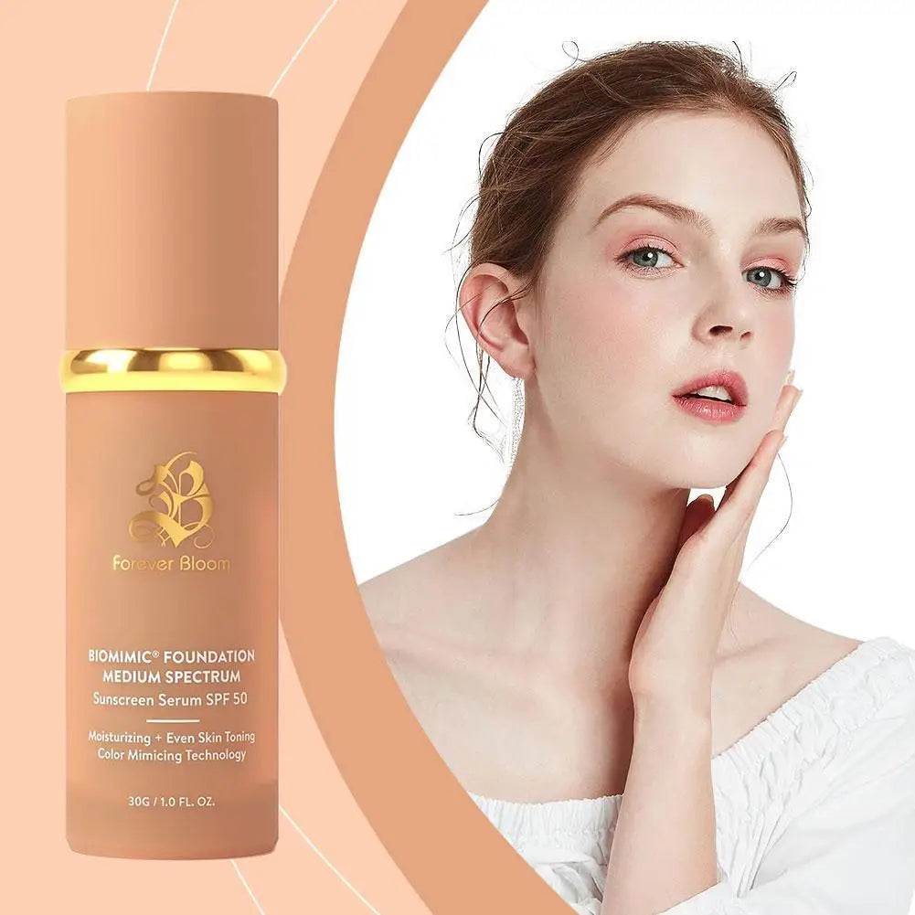 Biomimic Foundation 4 in 1 Spectrums 4 in 1 Biomimic Light Spectrums Foundation Moisturizing Sunscreen SPF 50+