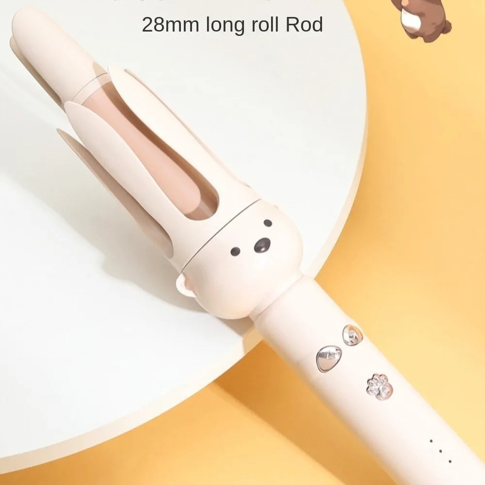 28Mm Fully Automatic Curling Stick Ceramic Negative Ions Electric Rotary Curler Professional Automatic Hair Curler