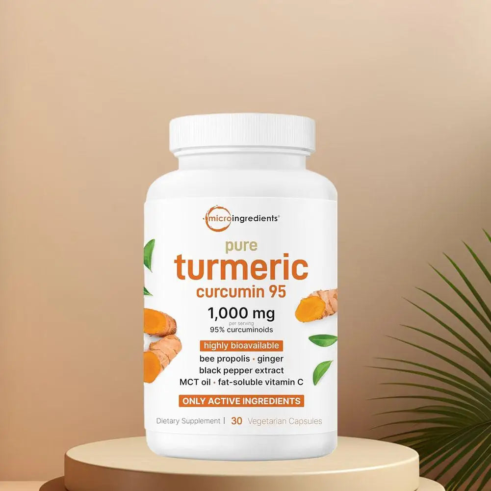 Turmeric Curcumin Capsules with Black Pepper Supports Joint Health and Flexibility Dietary Supplement Vegetarian